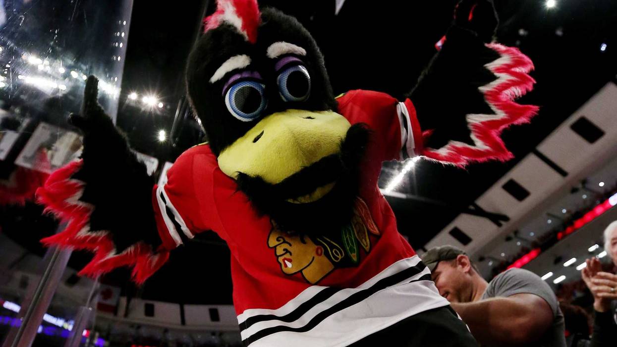 Chicago Blackhawks mascot "Tommy Hawk"