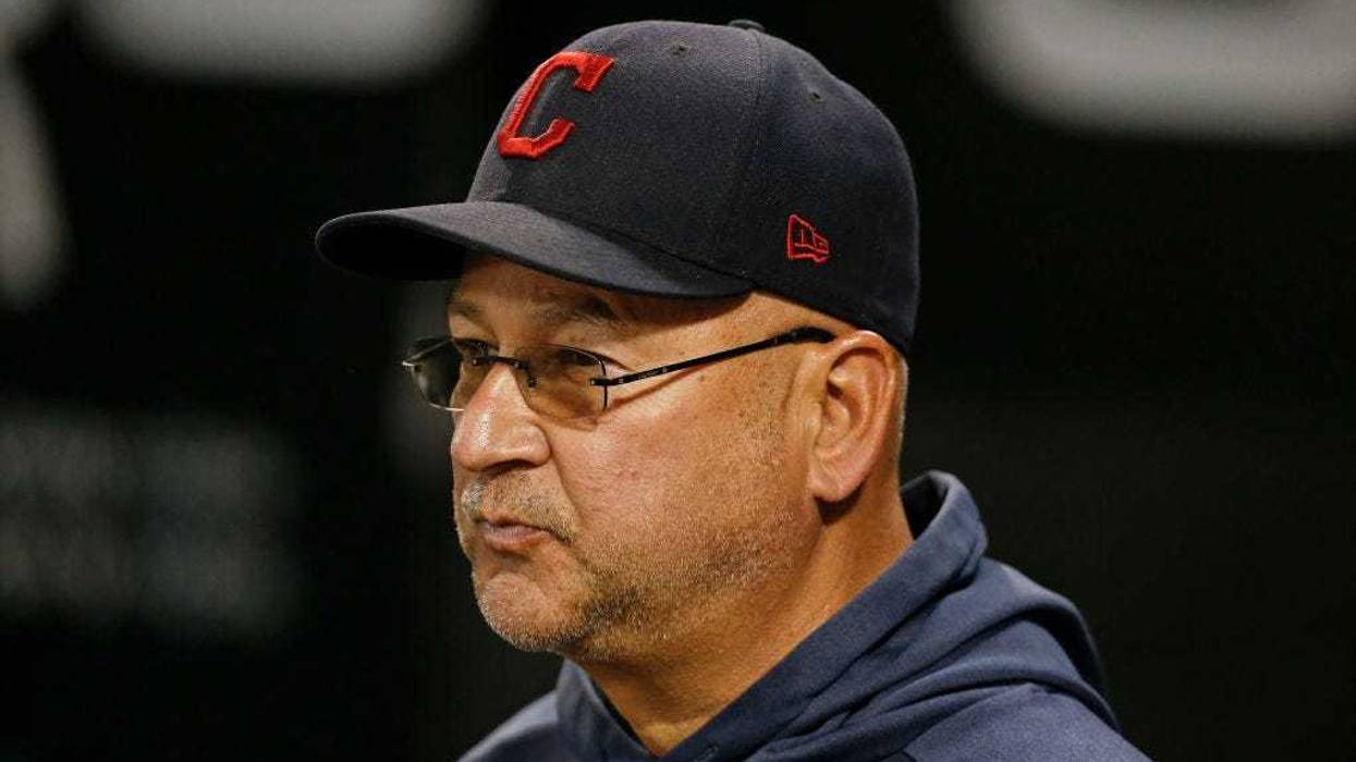 CHICAGO, ILLINOIS - SEPTEMBER 26: Manager Terry Francona #77 of the Cleveland Indians stands in the dugout prior to the game against the Chicago White Sox at Guaranteed Rate Field on September 26, 2019 in Chicago, Illinois. (Photo by Nuccio DiNuzzo/Getty