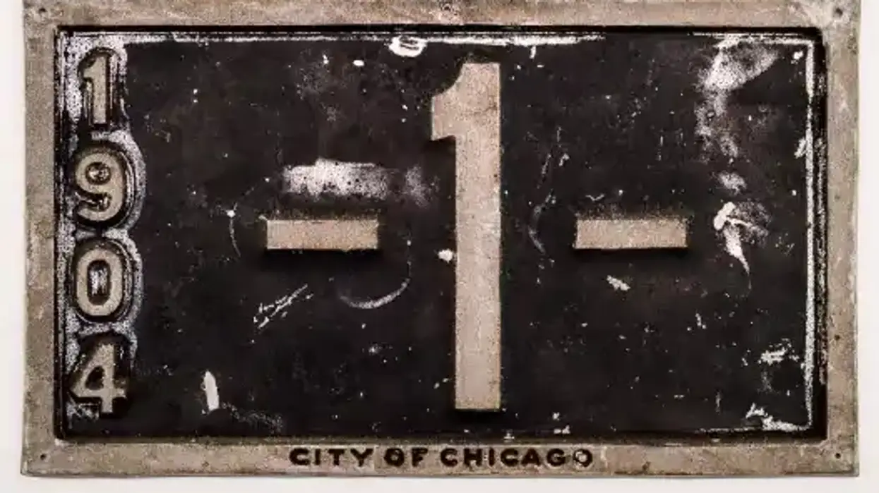 Chicago-issued license plate No. 1
