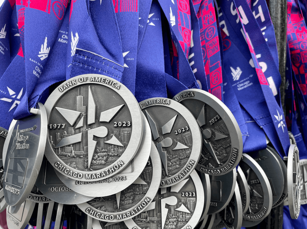 Chicago Marathon medals