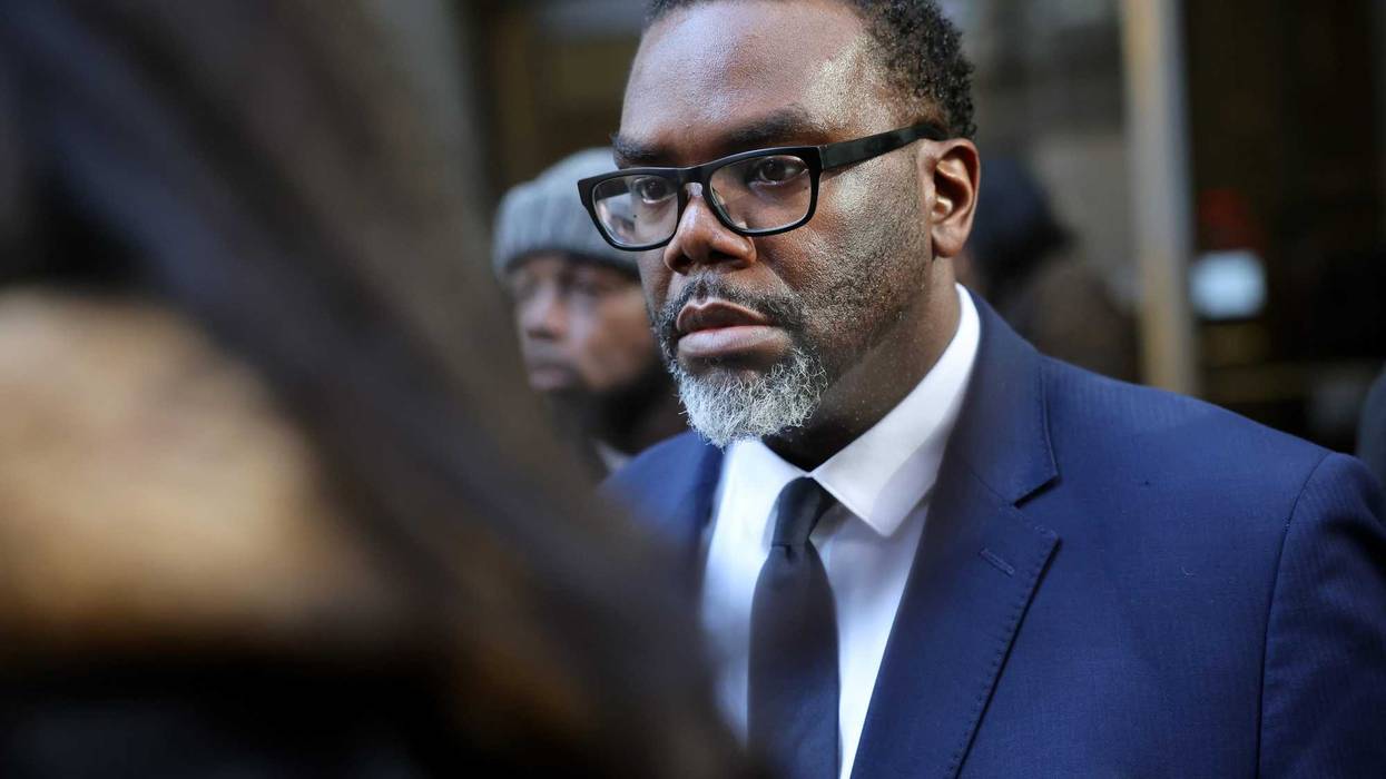 Chicago mayoral candidate Brandon Johnson