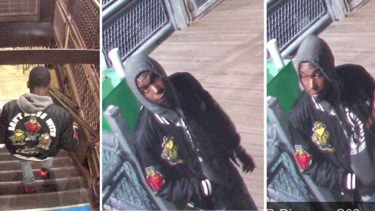 Chicago police are asking for help identifying a man believed to be responsible for a strong armed robbery Sunday near the Quincy Brown Line station on the Near West Side.