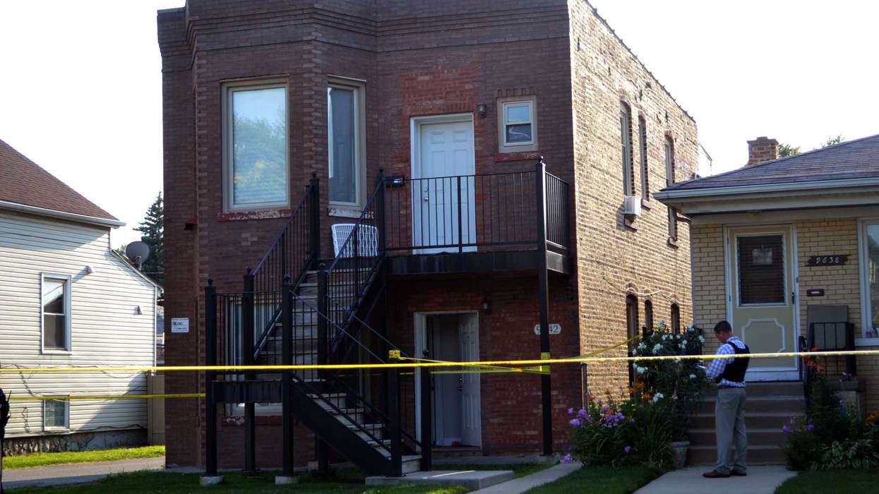 Chicago police investigate the scene where a 3 year old child was fatally shot, Sunday afternoon, in the 9600 block of South Escanaba Ave., in the Vet’s Park neighborhood.