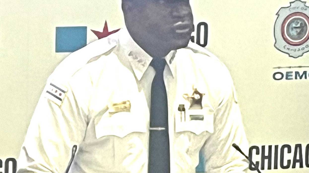 Chicago police Superintendent Larry Snelling updates the security plan for the city's New Year's Eve celebrations, during a briefing at the city's emergency management center.