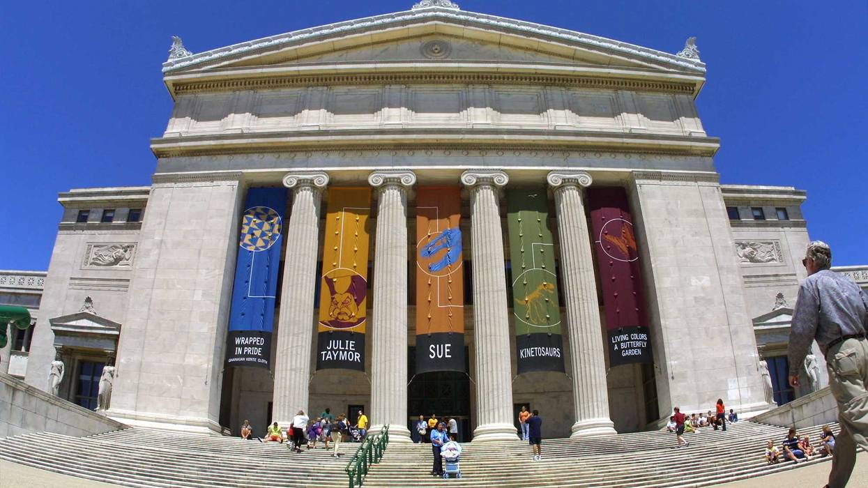 Chicago''s Field Museum of Natural History, that recently received a new solar electric system on the its roof, photographed July 5, 2001 in Chicago.