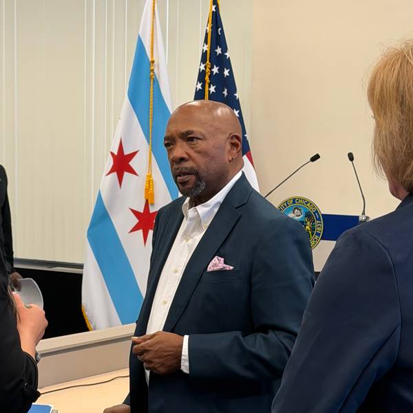 Chicago Transportation Commissioner-designate Williams Cheaks Jr. listens after his confirmation hearing in a Chicago City Council committee.