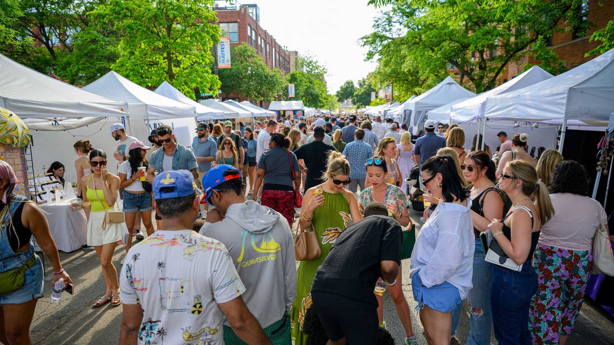 Chicagoans peruse Lincoln Park at a previous Mayfest.