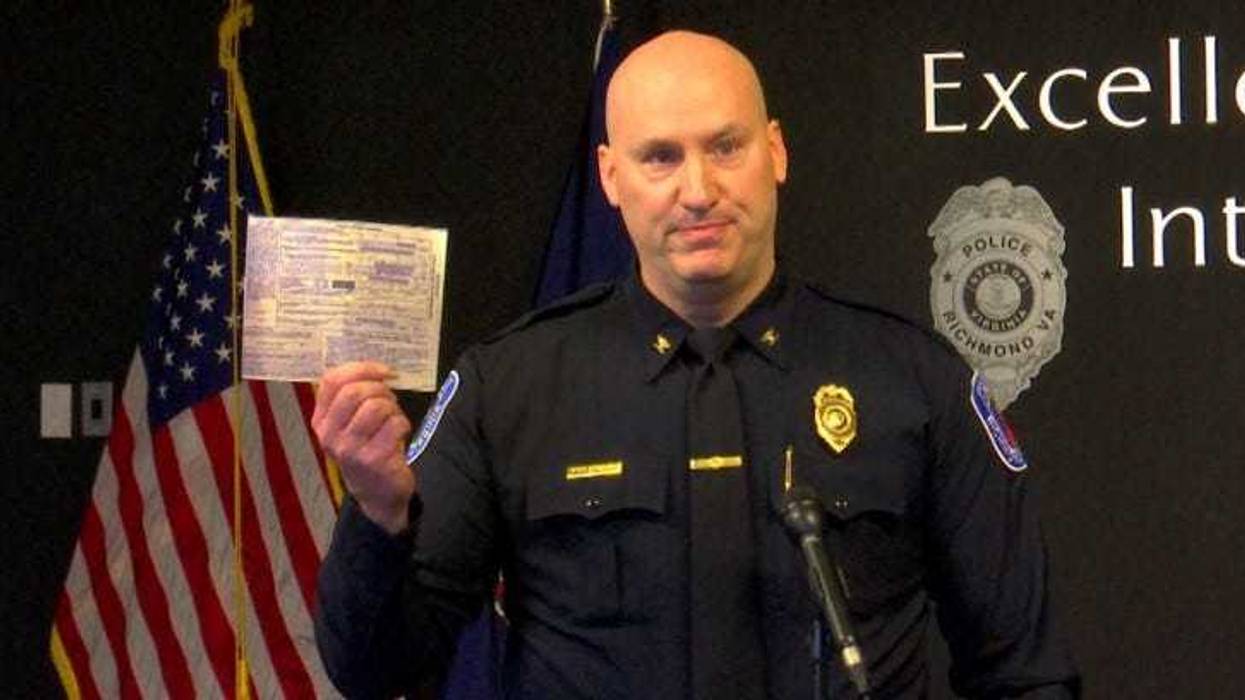 Chief Edwards holding summons