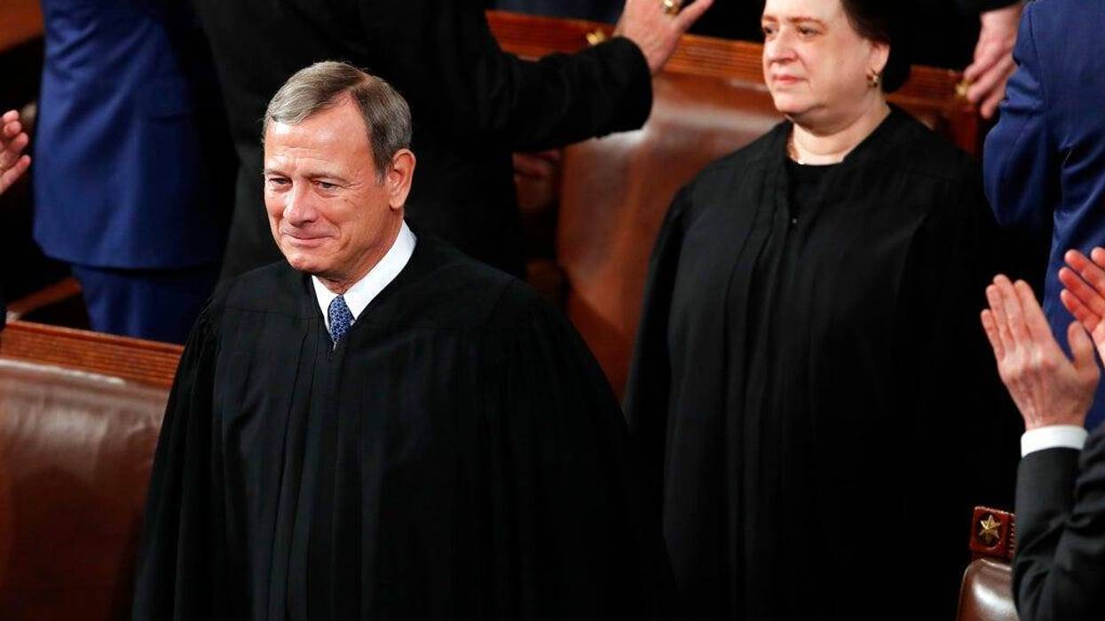 Chief Justice of the United States John Roberts and Supreme Court Associate Justice Elena Kagan arrive before President Donald Trump delivers his State of the Union address to a joint session of Congress on Capitol Hill in Washington, Tuesday, Feb. 4, 202