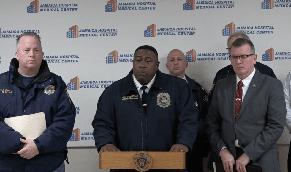 Chief of Departments Jeffrey Maddrey addressed the family stabbing, police attack and fatal shooting at a press conference Sunday morning.