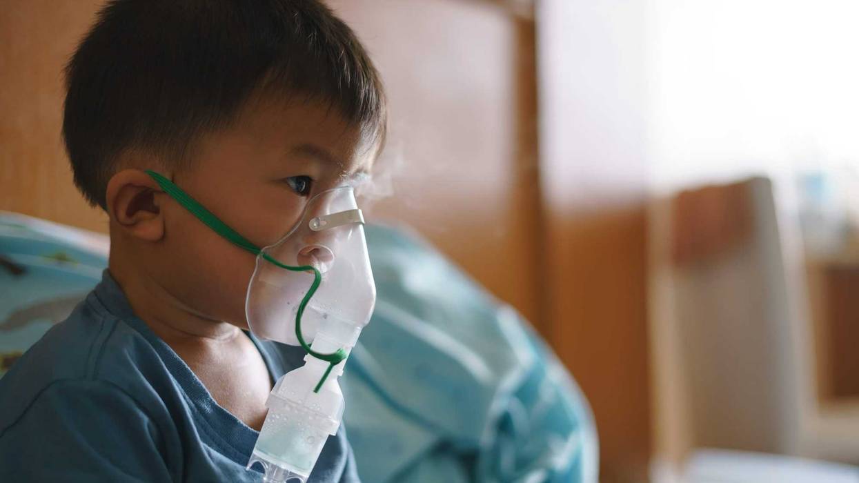 Child sick with RSV.