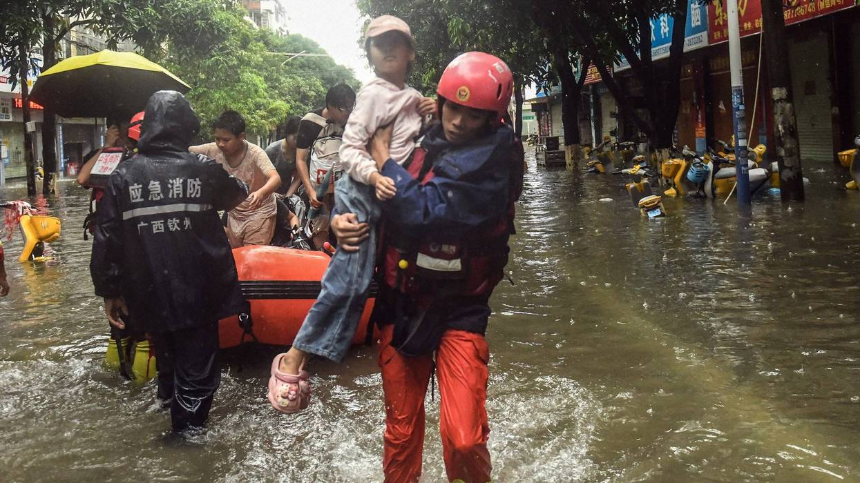 China Extreme Weather Asia Storms