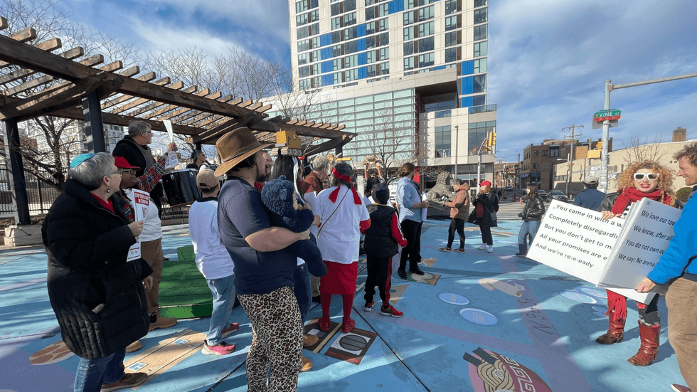 Chinatown coalition against 76ers arena craft protest music video parodying Miley Cyrus