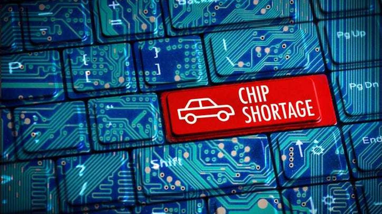 Chip shortage graphic.