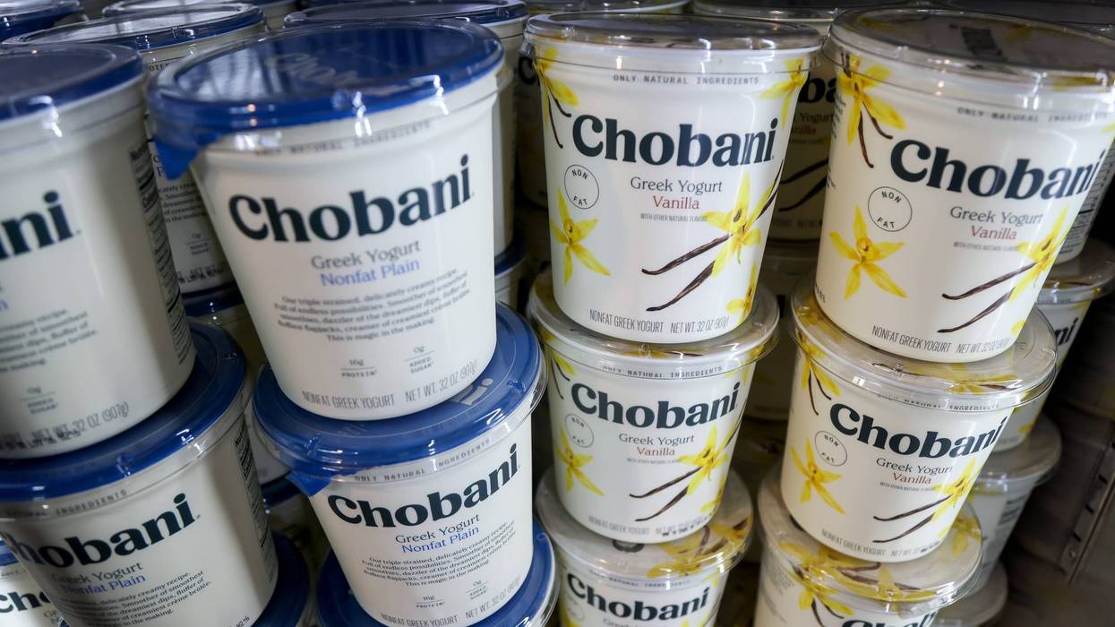 Chobani yogurt at a grocery store in New York