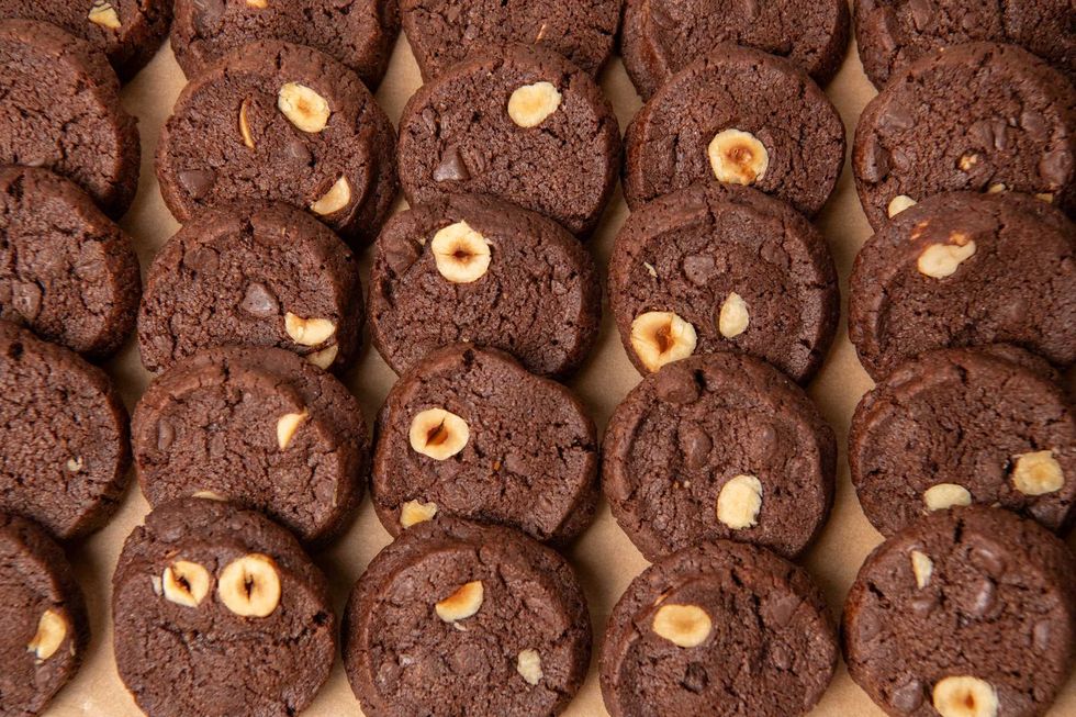 Chocolate hazlenut sable cookies from Breads Bakery for Christmas 2024