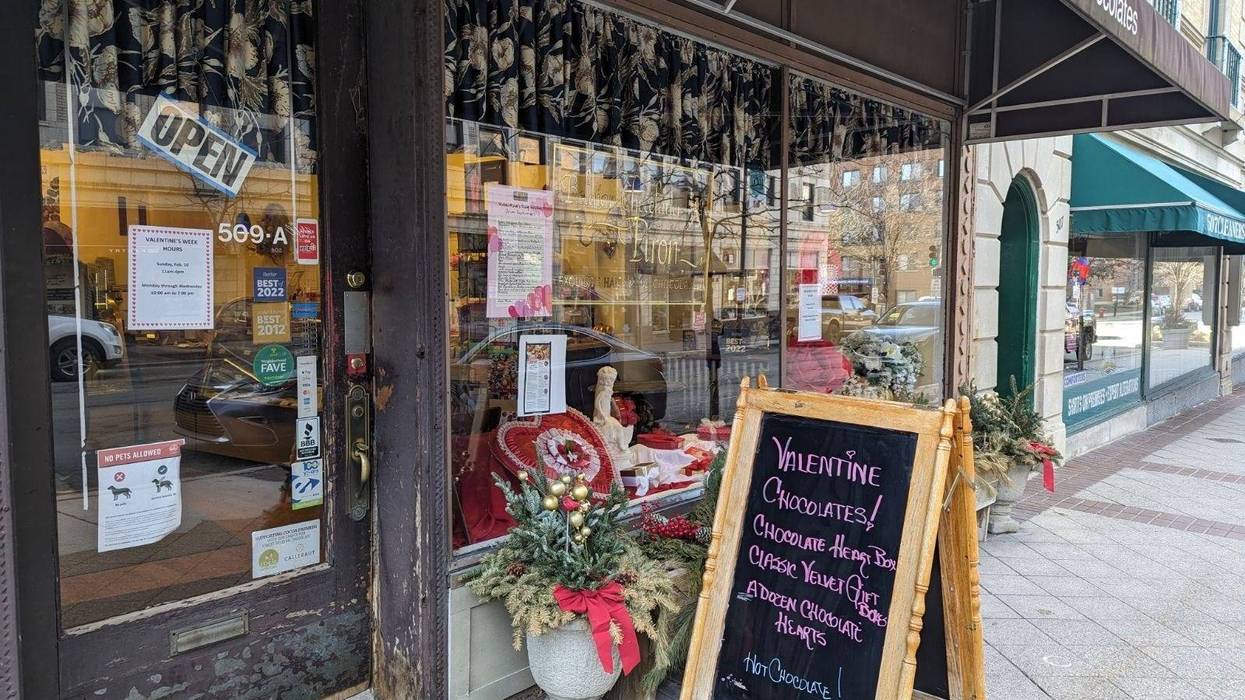 chocolate store entrance