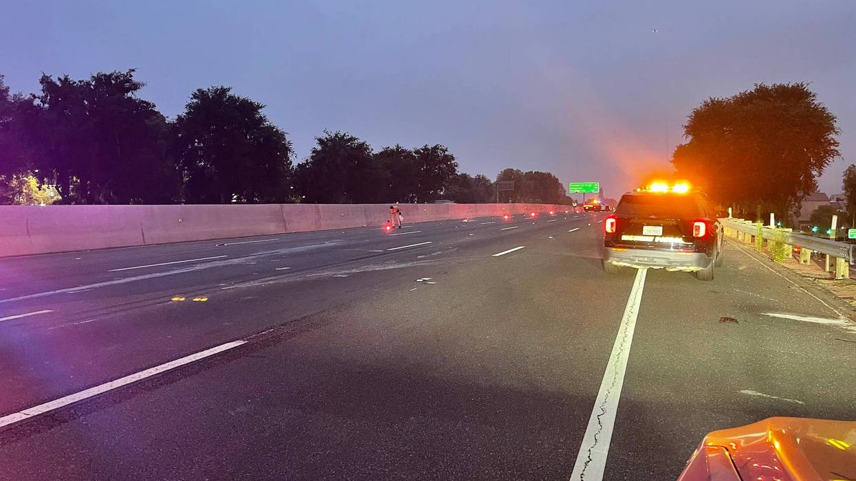 chp car on freeway