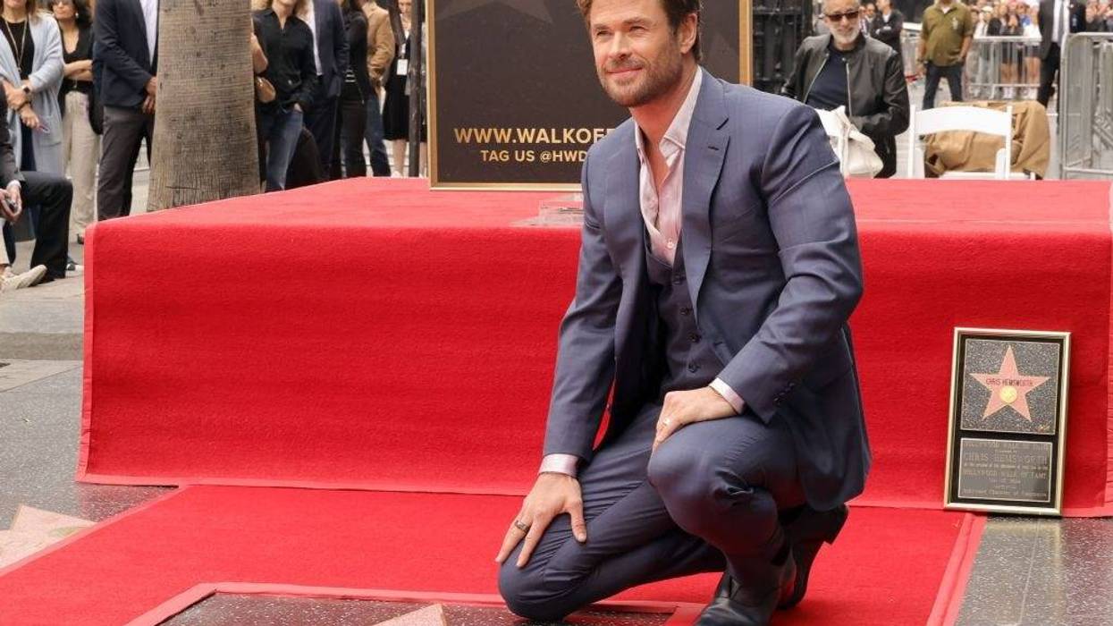 Chris Hemsworth attends his Hollywood Walk of Fame Star Ceremony on May 23, 2024 in Hollywood, California.