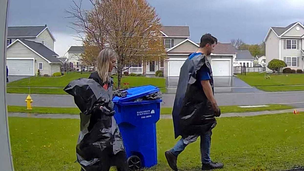 Chris Konya Garbage Bag Ponchos