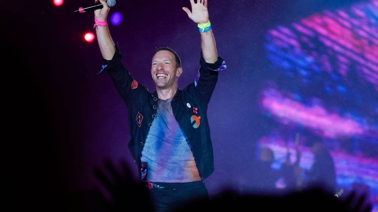 chris martin onstage