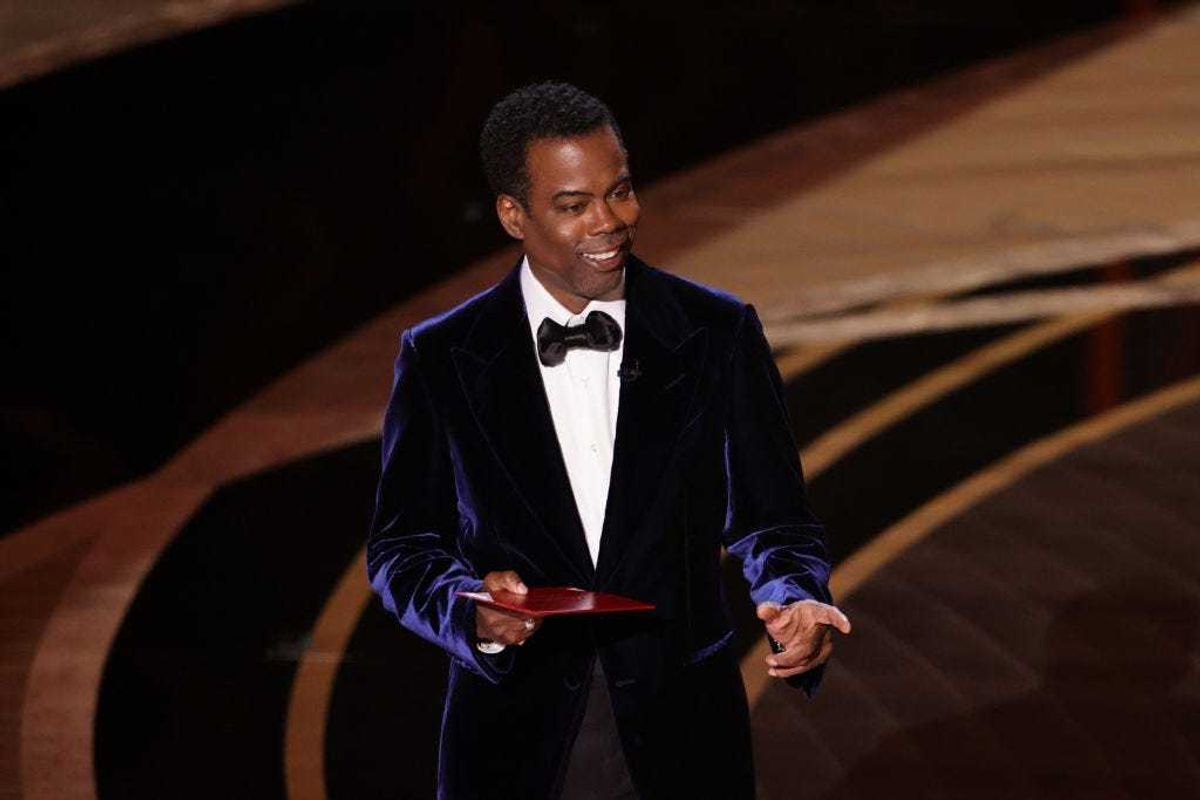 Chris Rock speaks onstage during the 94th Annual Academy Awards at Dolby Theatre on March 27, 2022 in Hollywood, California