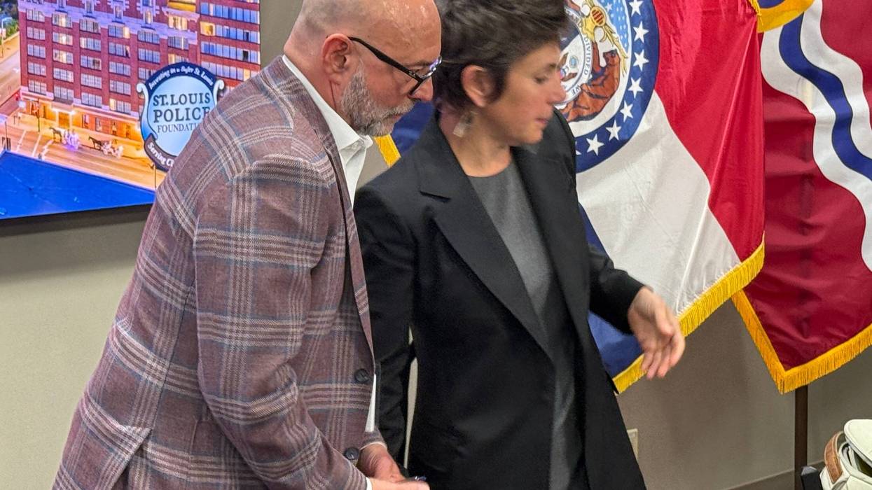 Chris Saracino with Mayor Cara Spencer