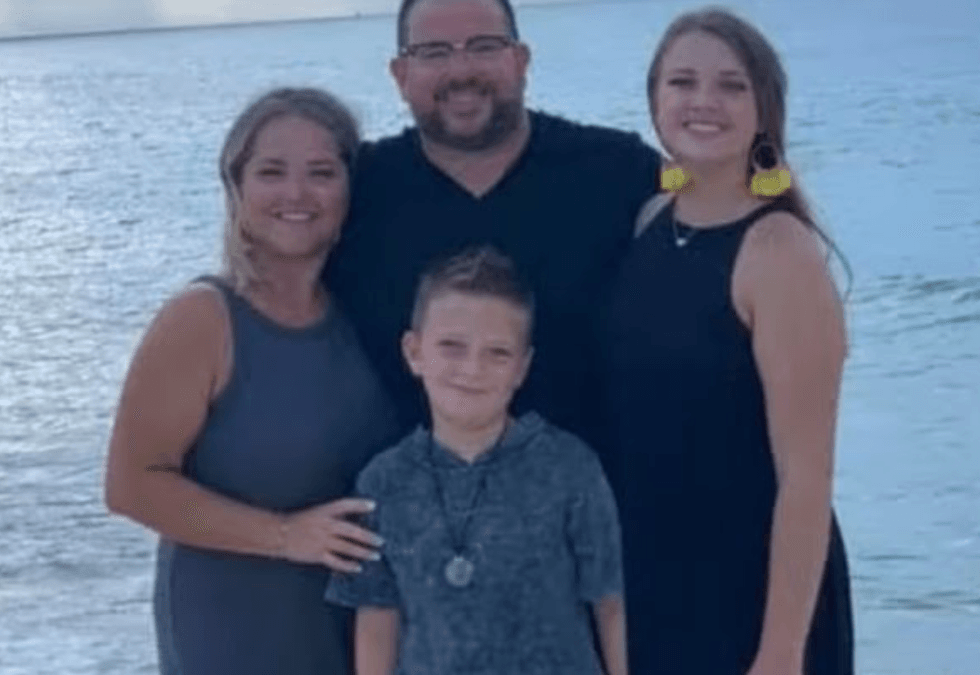 Chris Vardy and family