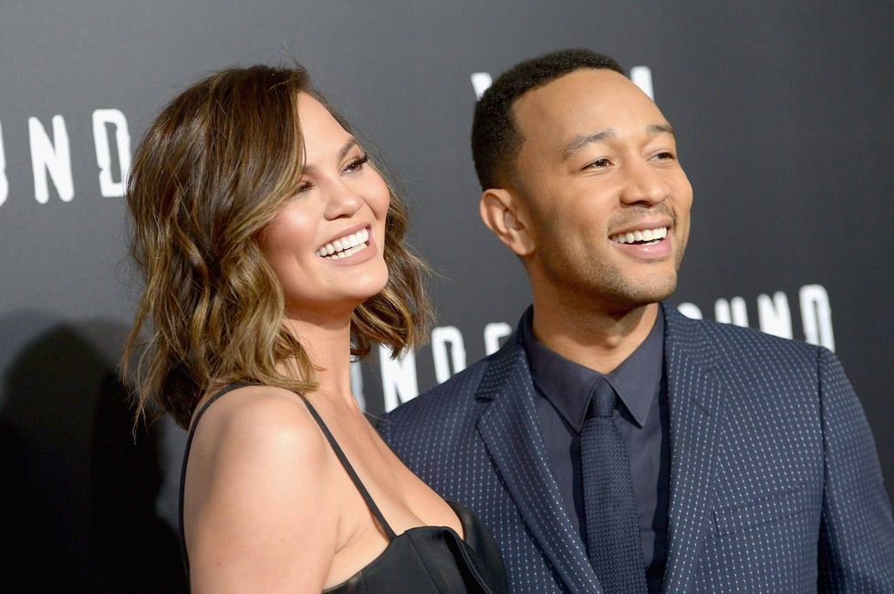 Chrissy Teigen shares sweet video of her and John Legend showering newborn son with love