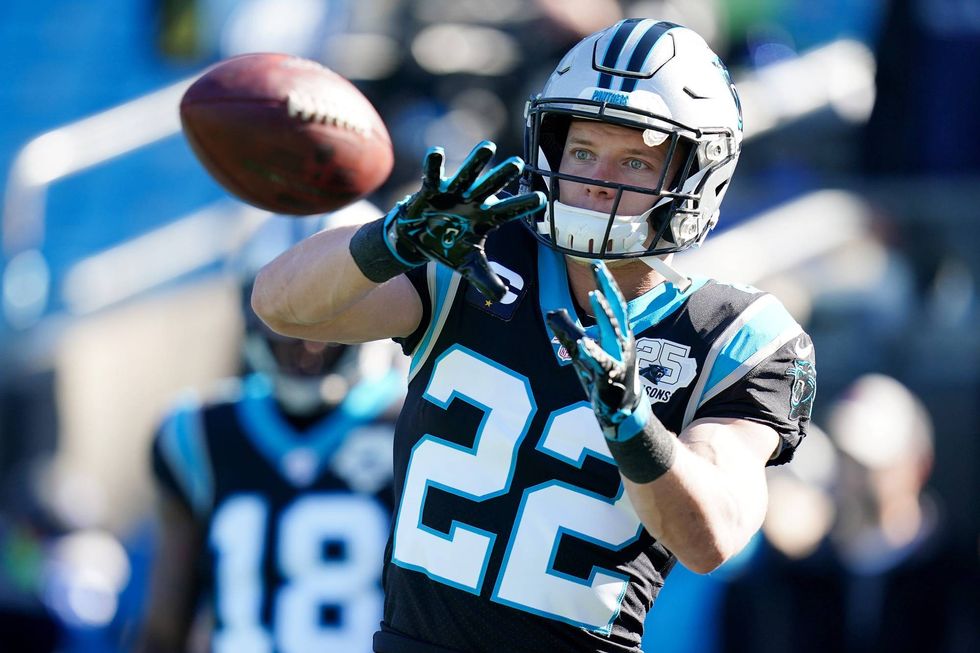 Christian McCaffrey is one of just three players to log 1,000 rushing and receiving yards in the same year