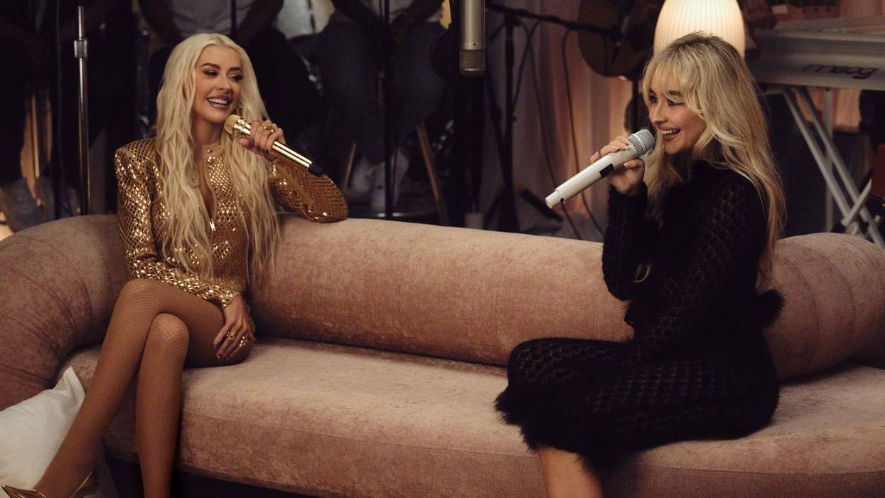 Christina Aguilera and Sabrina Carpenter