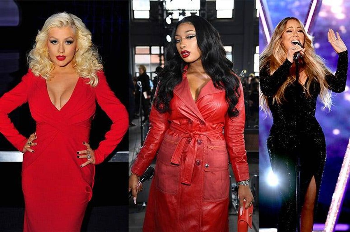 Christina Aguliera, Megan Thee Stallion, Mariah Carey