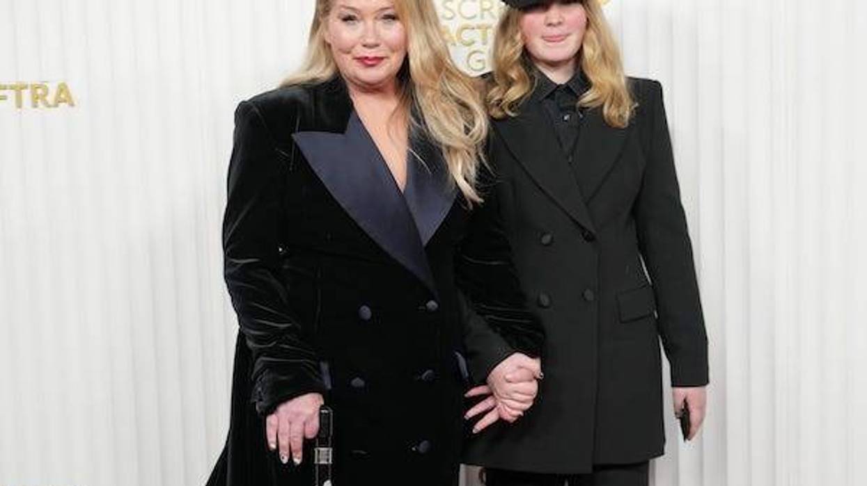 Christina Applegate and Sadie Grace LeNoble arrive at the 29th Annual Screen Actors Guild Awards held at the Fairmont Century Plaza in Los Angeles, CA on Sunday, February 26, 2023