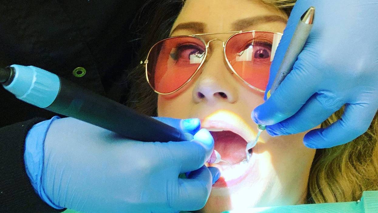 Christine Lee at the dentist