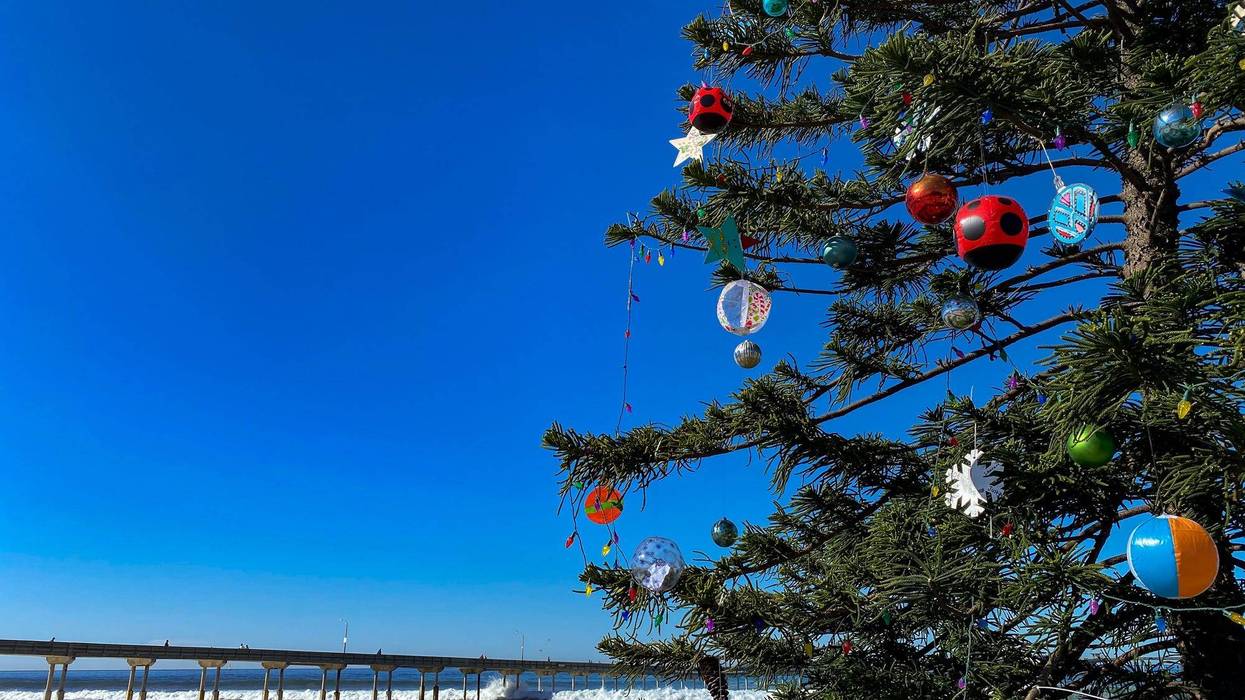 Christmas at OB Pier