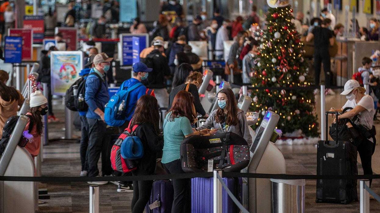 Christmas at the airport