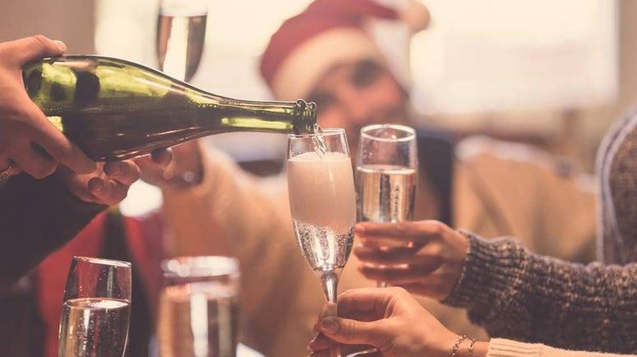 Christmas, Drinking, Santa Hat