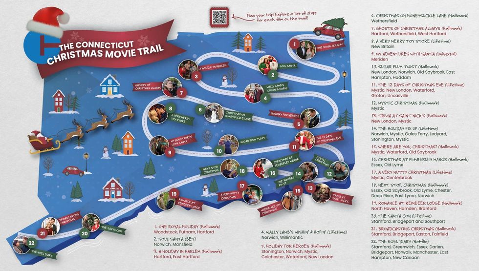 Christmas Movie Trail Map