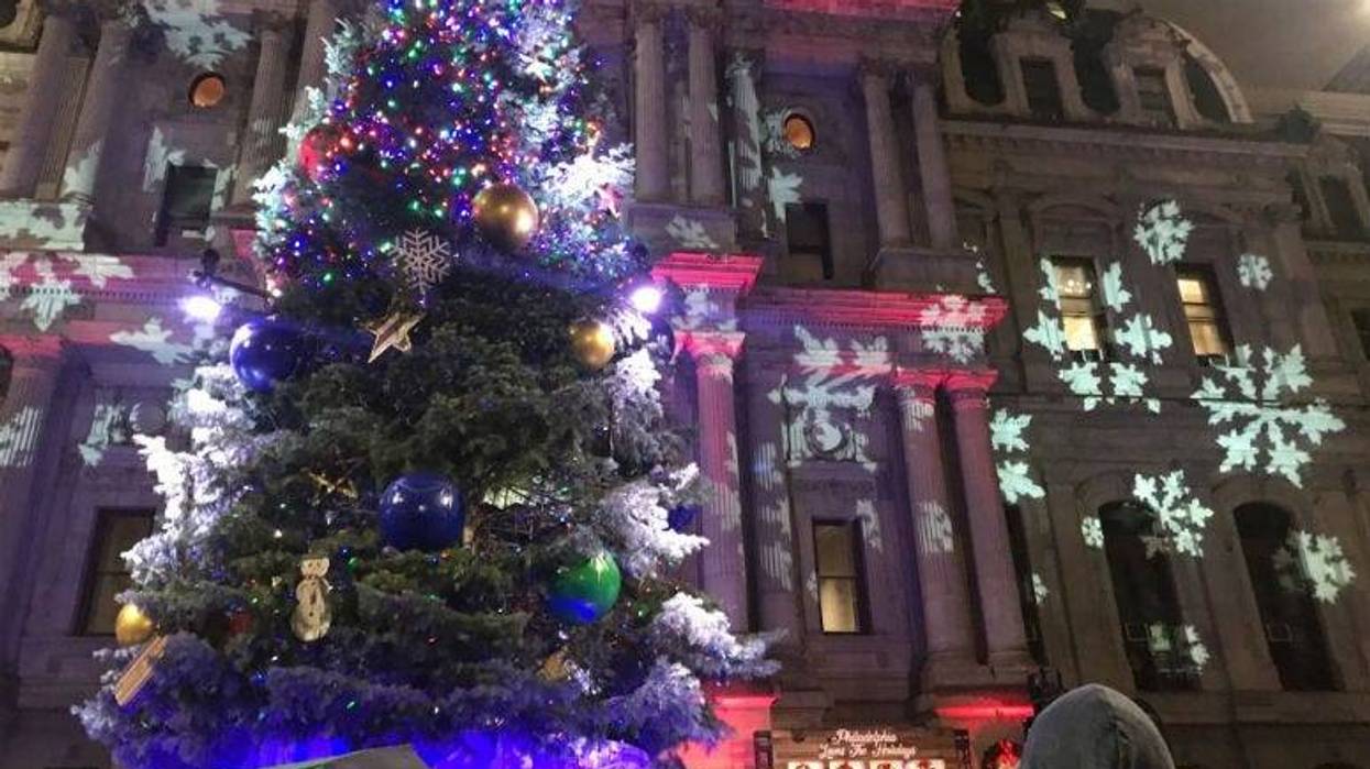 Christmas tree at Philadelphia City Hall.