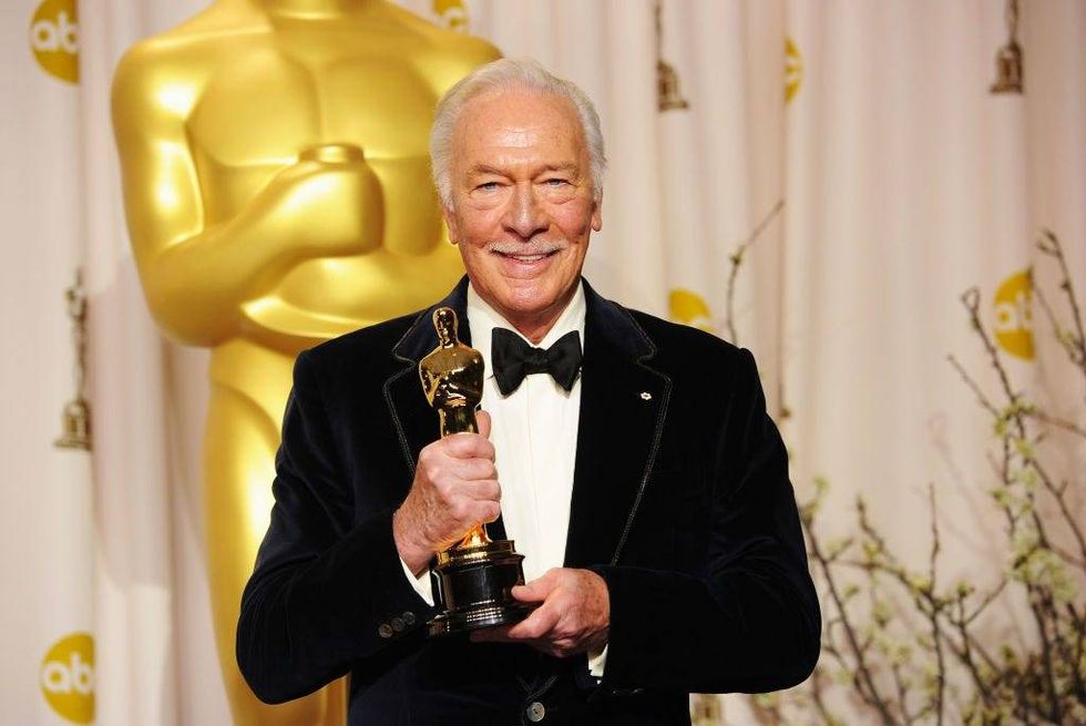 Christopher Plummer at the 2012 Academy Awards, where he won the Best Supporting Actor Award for his role in