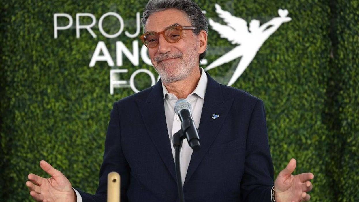 Chuck Lorre of the Chuck Lorre Family Foundation at Project Angel Food Ground Breaking of $51 Million The Chuck Lorre Family Foundation Campus on August 03, 2023 in Los Angeles, California.