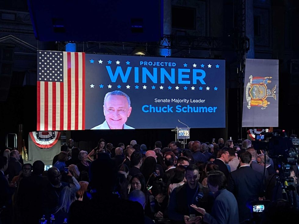 Chuck Schumer named as projected Senate Majority Leader, his fifth term.