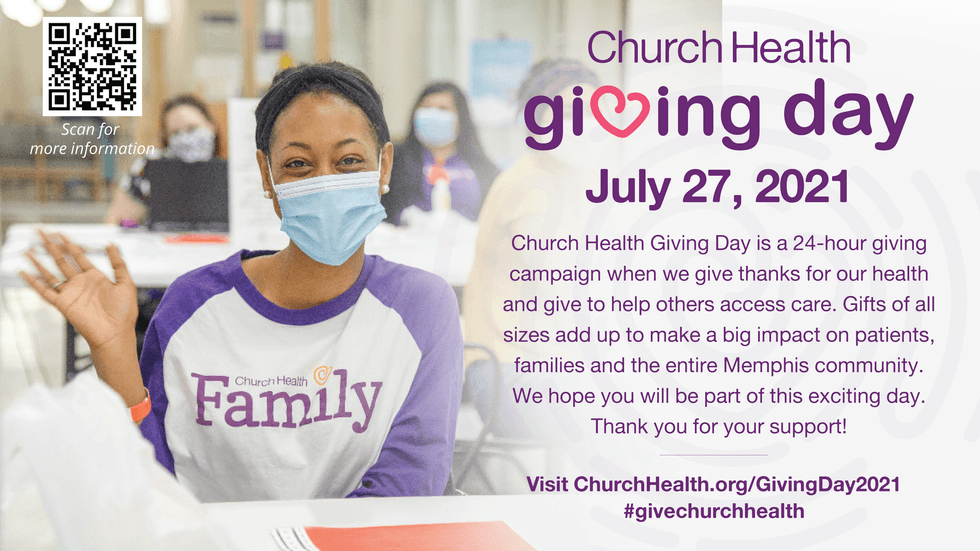 Church Health Giving Day in Memphis July 27, 2021