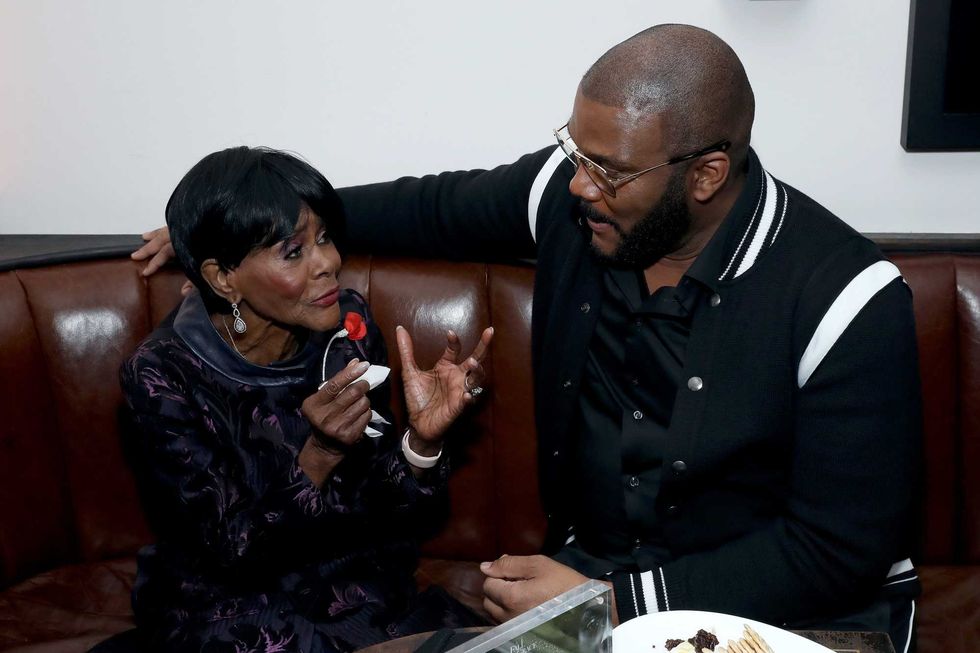 Cicely Tyson and Tyler Perry attend the Netflix Premiere for Tyler Perry