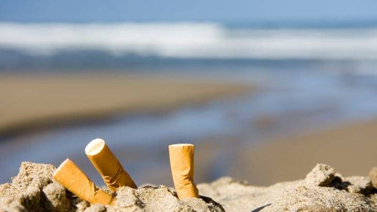 Cigarettes at the beach.