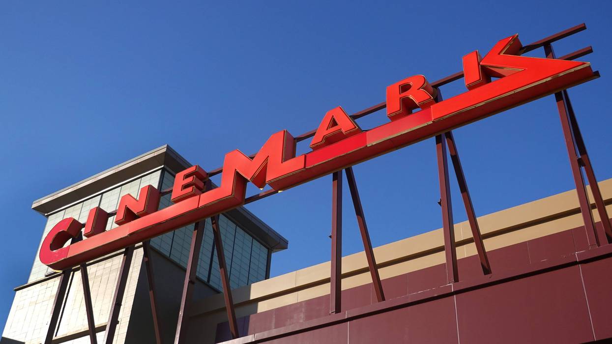 Cinemark movie theater sign