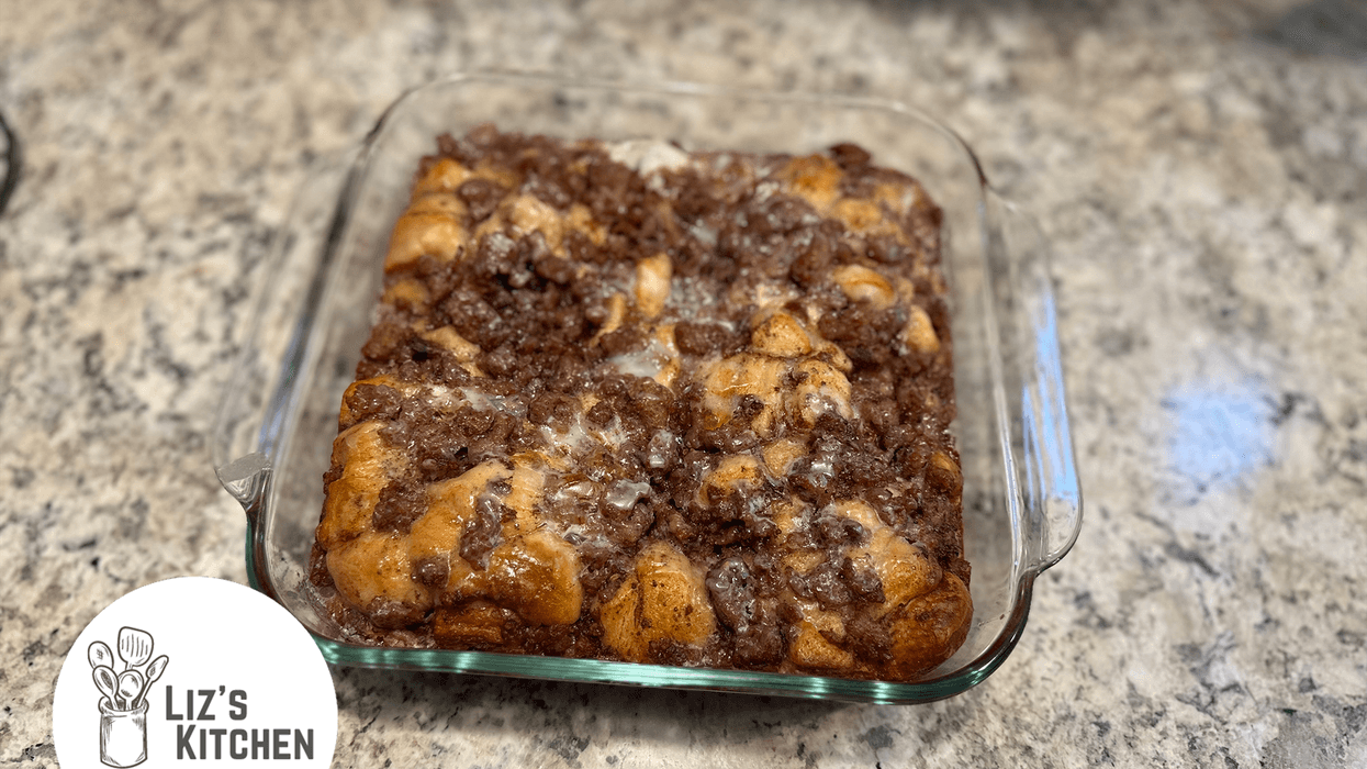 Cinnamon Roll and Sausage Bake