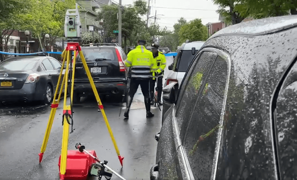 Citizen App footage from the scene of a collision that killed a 5-year-old boy on Saturday shows the NYPD response.