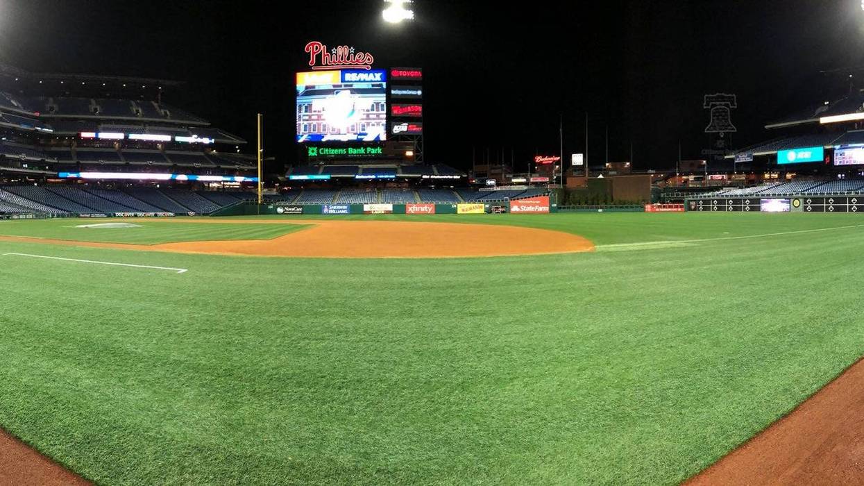Citizens Bank Park on a quiet Opening Day morning