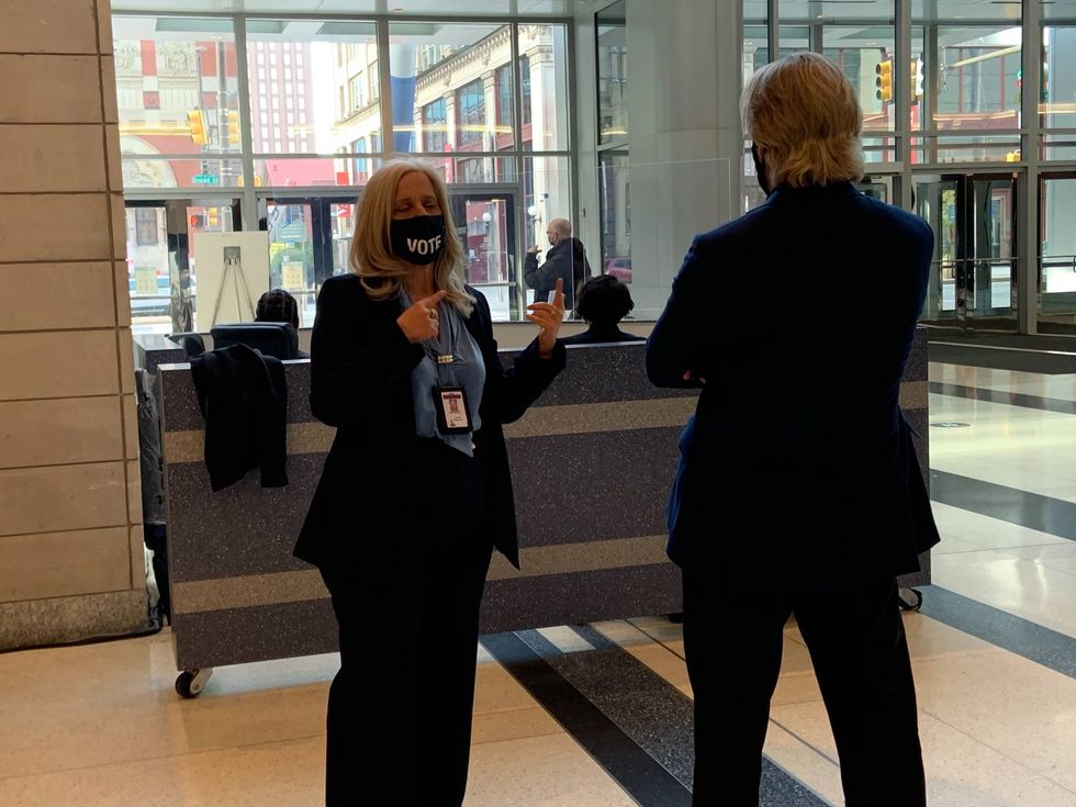 City Commissioner Lisa Deeley at the Pennsylvania Convention Center